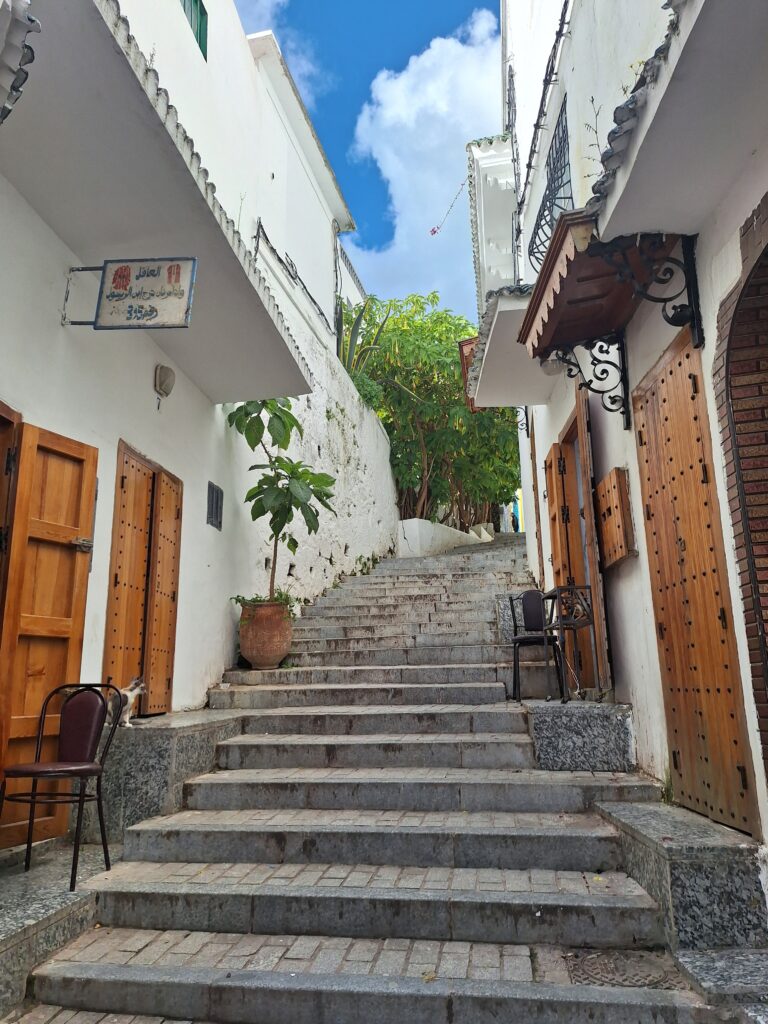 The medina in Tanger wooden shutters - Yasmine Libberecht, 2025